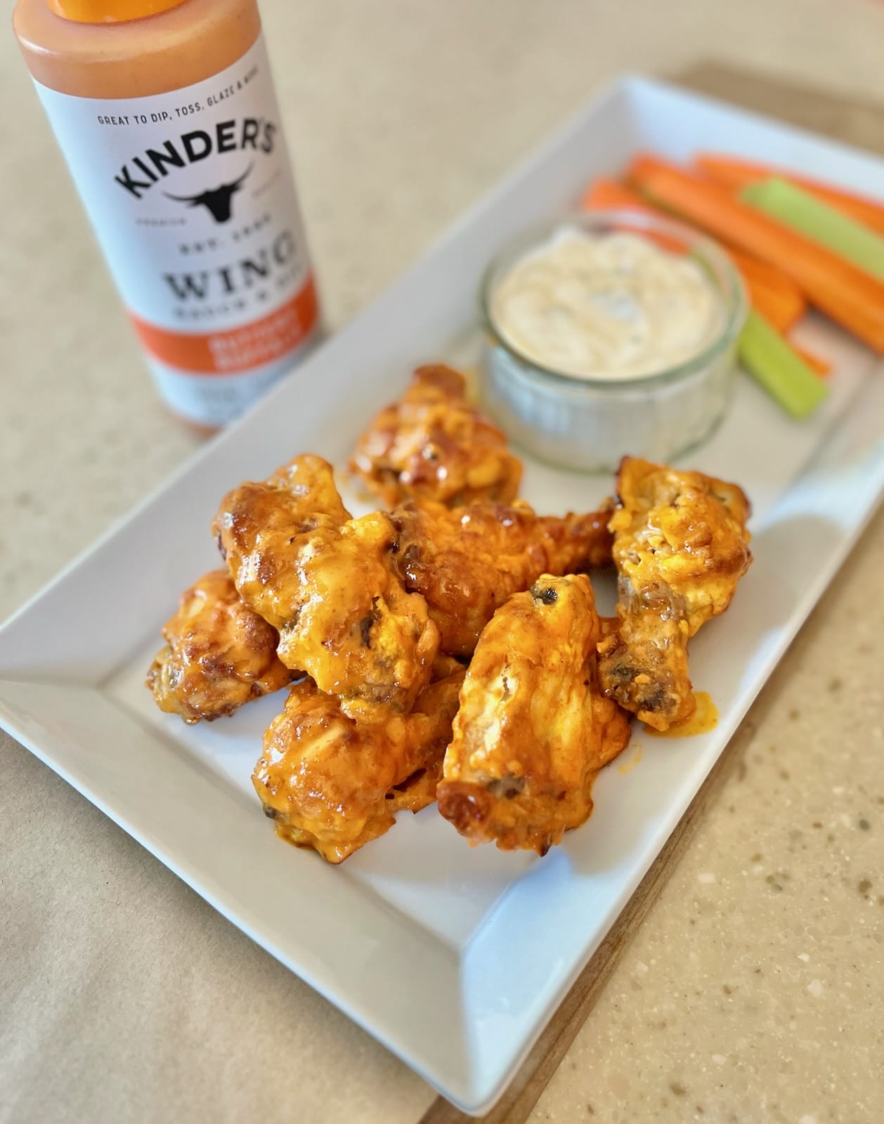 Crispy & Tender Baked Buffalo Chicken Wings